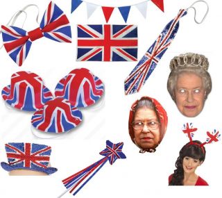  Olympics Fancy Dress Accessories Flag Bunting Glasses Tie