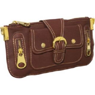 Bags   Handbags   Clutches   Yellow   Brown 