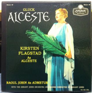 GERAINT JONES & FLAGSTAD gluck alceste 4 LP VG+ XLLA 49 UK FFrr 1956