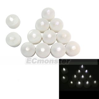  White LED Tealight Wedding Party Home Decor Flameless Candles