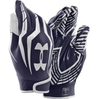 2012 Under Armour UA F3 Adult Receiver Football Gloves MD Navy Free