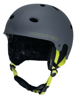 Protec B2 Snow Matte Gray Citrus Large Ski Snowboard Helmet