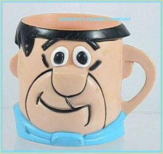 Fred Flintstone Flintstones Vitamin Figural Pastic Mug