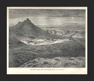 fort bowie arizona scene of the apache attack this wood engraving was
