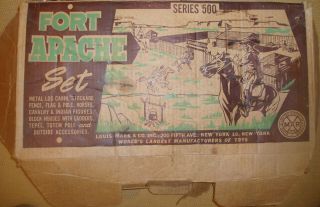 Fort Apache Set Series 500 by Marx 3648 with Carry Box