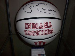 Indiana Hoosiers Tom Crean Signed Basketball PSA DNA COA No 1 IU