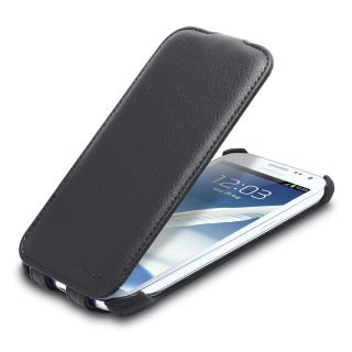  Shift LX Flip Leather Case for Samsung Galaxy Note II 2 Black