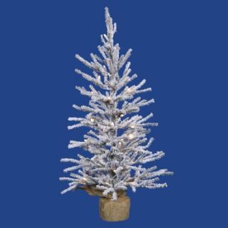 30 Prelit Flocked Angel Pine Christmas Tree   35 Clear