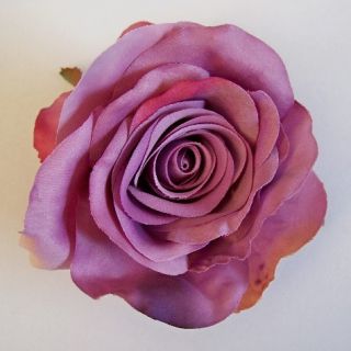  Open Rose Artificial Flower Hair Clip Pin Brooch Various Colors