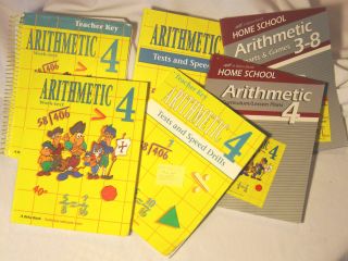 Beka Home School Arithmetic Curriculum for Fourth Grade 6 Books New