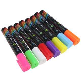 Pcs Highlighter Fluorescent Liquid Chalk Marker Pen for LED Writing
