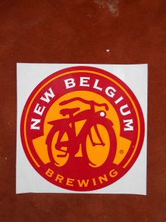  Belgium Brewing bicycle logo sticker decal, beer Fort Collins Colorado
