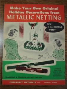  Make Original Holiday Decorations Metallic Netting Fibre Craft