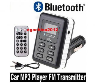 BLUETOOTH CAR KIT HANDS FREE PHONE SPEAKER FM TRANSMITTER /MP4