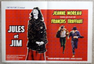 Jules et Jim Francois Truffaut Very Rare VINTAGE ORIGINAL Belgian