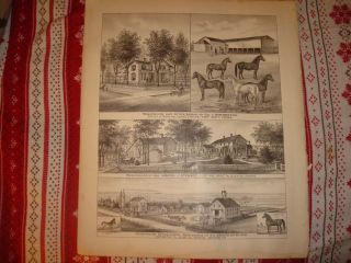 Humboldt Fort Scott Allen County Kansas Antique Print N