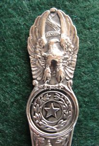 Sterling Silver Souvenir Spoon Fort Worth TX 1900