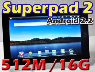 10.2 Android 2.2 Super PAD 2 Flytouch 3 GPS epad X220 Tablet PC