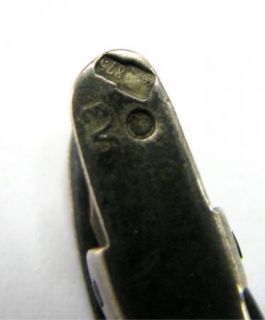  Soviet Silver Clip Enamel Fortte Mark 875 Head Russia See »