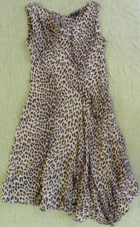 Stunning Ashley Fogel Jungle Print Summer Dress Size 12