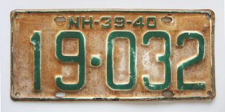  1940 License Plate 19032 Old New England Folcroft PA Zip Code