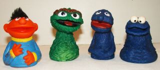 Sesame Street 1970s Finger Puppet Lot Grover Ernie More