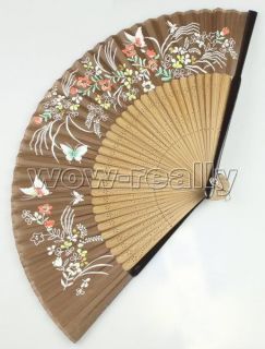 Collectibles Handcraft Art Silk Bamboo Folding Fan