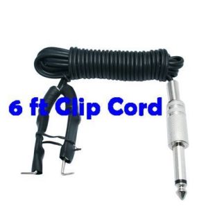   Hot Sale Tattoo Clip Cord Phono Plug 6 feet FOR GUN power supply New