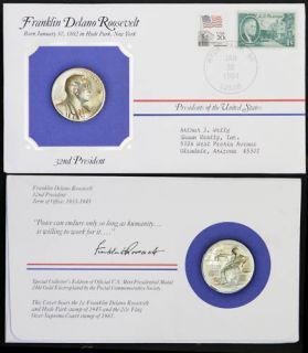 Franklin D Roosevelt U s Mint Presidential Medal
