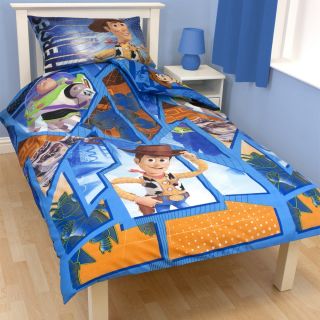 TOY STORY FRACTAL SINGLE DUVET COVER NEW OFFICIAL REVERSIBLE 2 IN 1