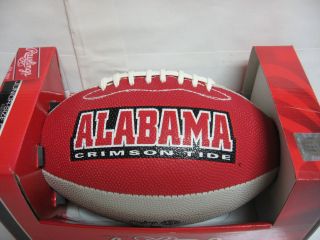   CRIMSON TIDE Size FOOTBALL with Kicking Tee Rawlings Plan Attack
