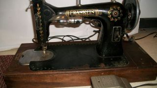 Vintage Franklin Portable Electric Rotary Sewing Machine