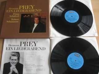  Hermann Prey   Ein Liederabend   Franz Schubert   Robert Schumann 2 LP
