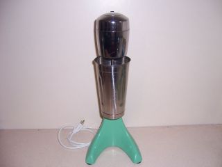  Retro Green Enamel Professional Drink Mixer Malt Frappe Maker