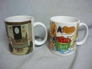 Cracker Barrel Old Country Store Coffee Mugs Vintage Nice