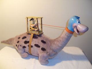 LOUIS MARX TIN BATTERY OPERATED FRED FLINSTONE DINO THE DINOSAUR