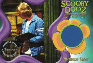 Scooby Doo 2 Movie Pieceworks Card PW1 Freds Jacket
