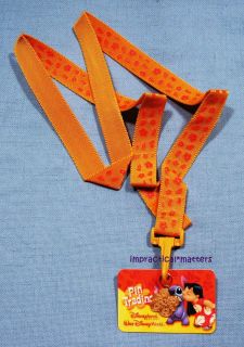 Disney Lilo & Stitch Pin Trading Lanyard Logo Card Flower Charm