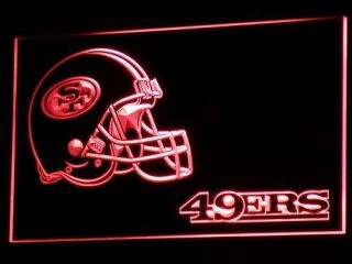 B335 R San Francisco 49ers Helmet Neon Light Signs