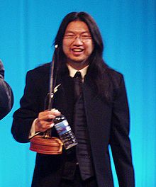 Frank Wu, at the Hugo Awards ceremony, WorldCon, Boston 2004.