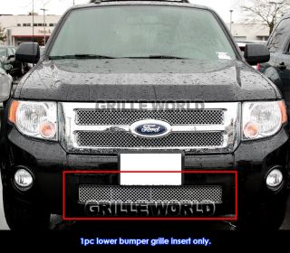 08 2012 Ford Escape Bumper Stainless Steel Chrome x Mesh Grille Grill