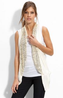 NWT Free People Ivory Sequined Serenas Vest XSmall   Retail $98
