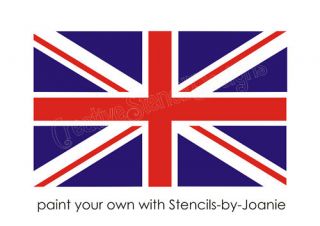 PC Stencil 6 Union Jack Flag British London England Honor Patriotic