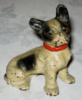  HUBLEY CAST IRON PAPERWEIGHT FRENCH BULL DOG ART PAPER HOME TOY WEIGHT