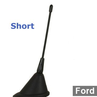 Black Short Stubby Aerial Antenna Mast Fit Most Ford