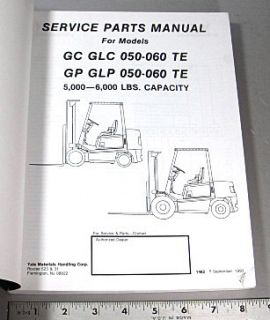 Yale Parts Manual GC GLC GP GLP 050 060 TE Forklifts