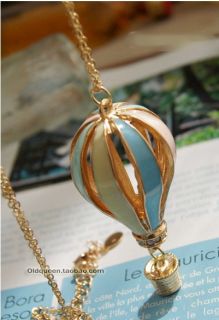 1Pc Fire Balloon Style Long Sweater Chain Charms Pendant Costume