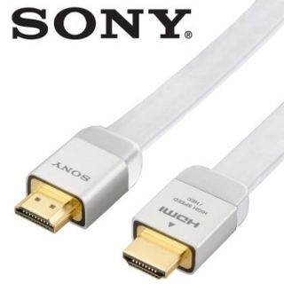  SONY HIGH SPEED HDMI 1.4 Version FLAT cable DLC HE20HF WHITE