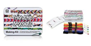 Friendship Bracelet Making Kit 12 Colored Yarns Colored & Safety Pins