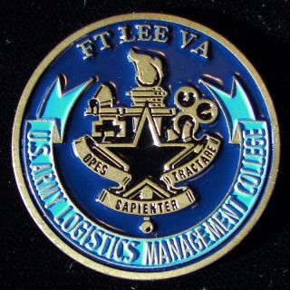  Army Logistics Management College   Fort Lee, Virginia Challenge Coin